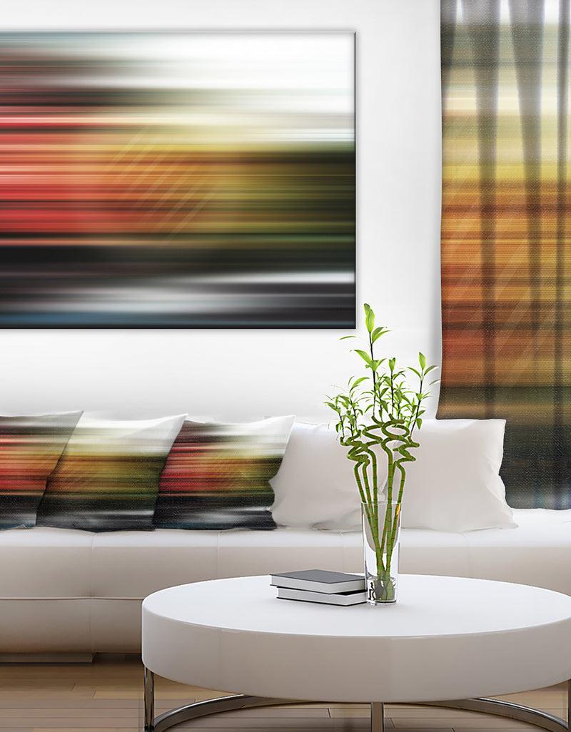 DesignQ Horizontal Lights - Contemporary Art Canvas Print