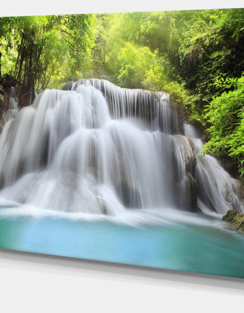 DesignQ Huai Mae Kamin Waterfall - Photography Canvas Print