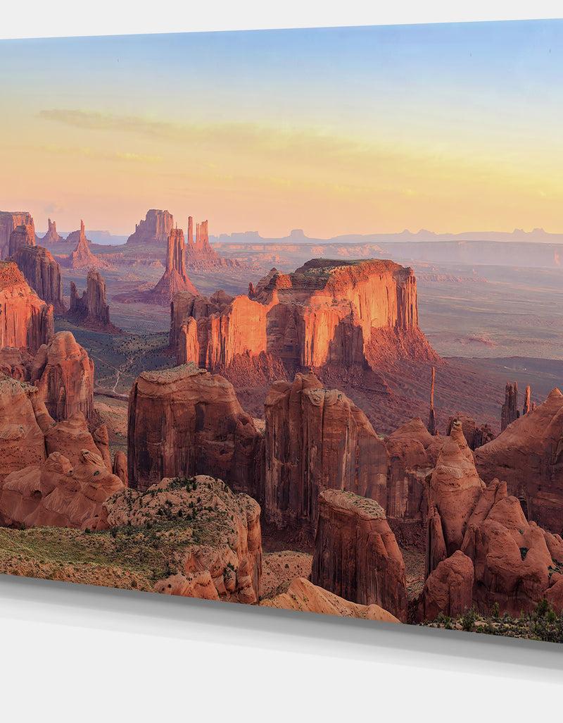 DesignQ Hunts Mesa Panorama - Extra Large Landscape Canvas Art Print