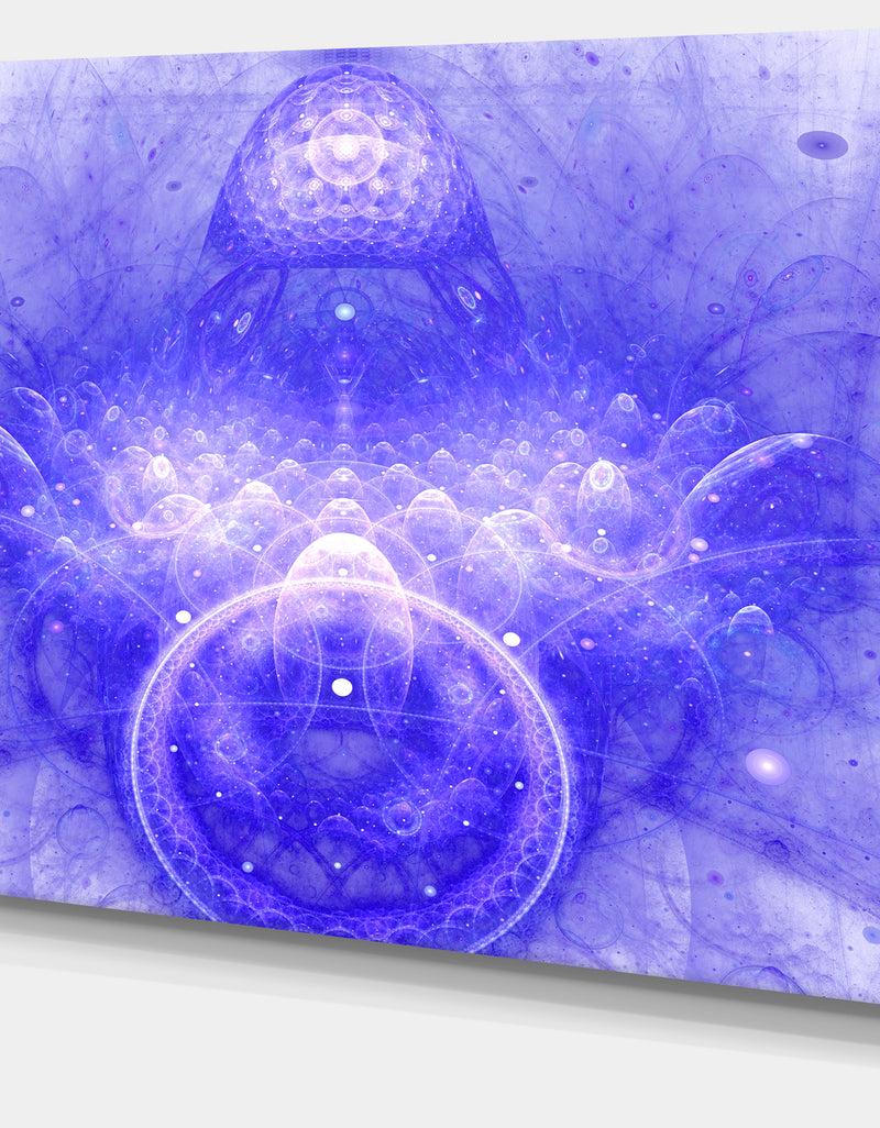 DesignQ Infinite Blue Boundaries Of World - Modern Floral Art