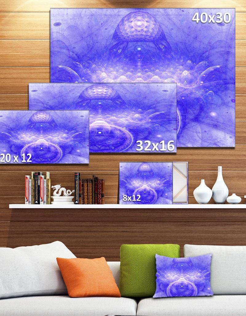 DesignQ Infinite Blue Boundaries Of World - Modern Floral Art