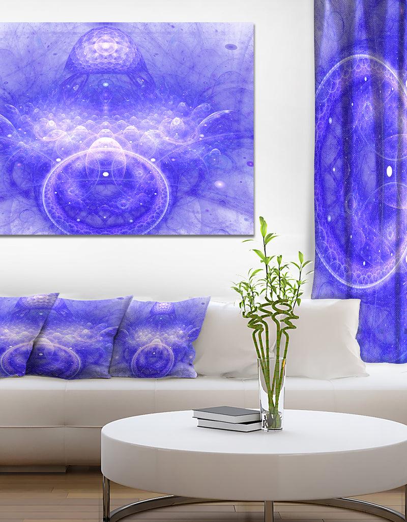 DesignQ Infinite Blue Boundaries Of World - Modern Floral Art