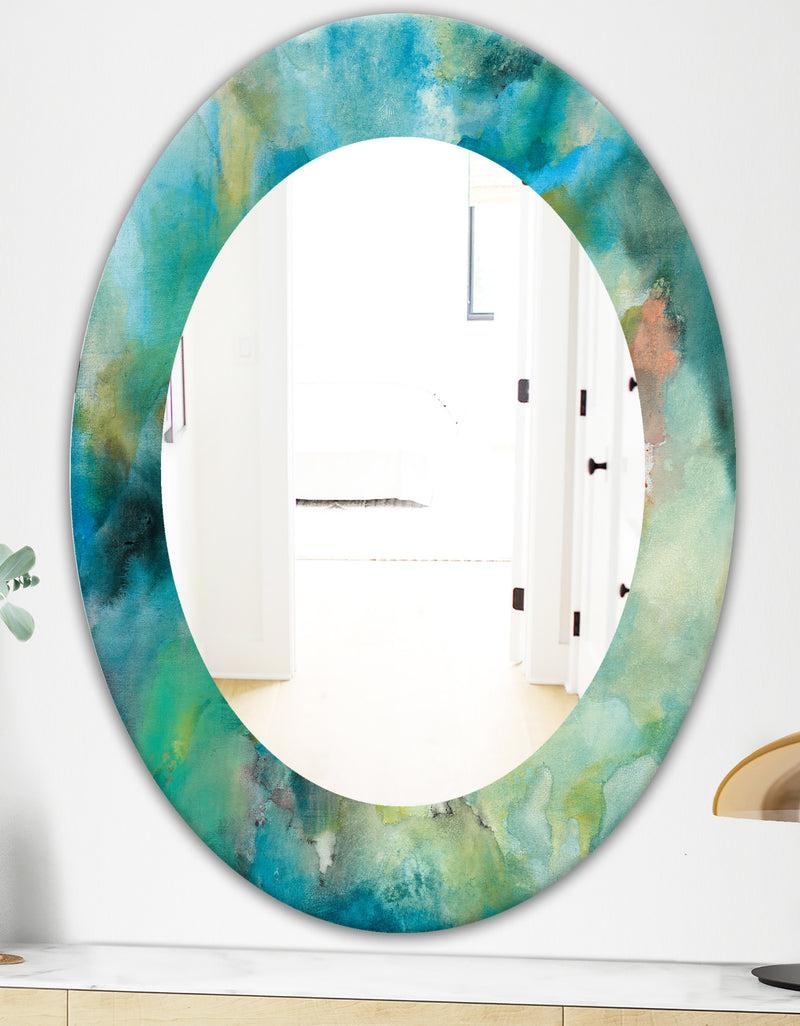 DesignQ Interstellar - Modern Mirror - Oval Or Round Wall Mirror