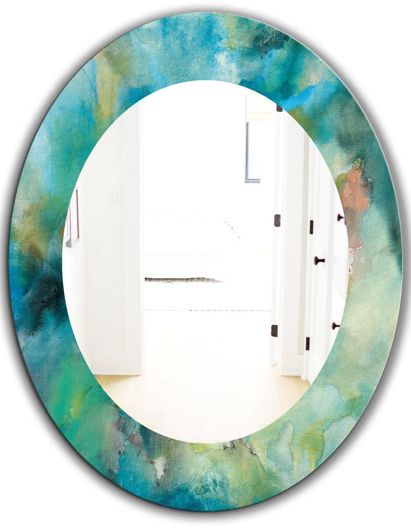 DesignQ Interstellar - Modern Mirror - Oval Or Round Wall Mirror