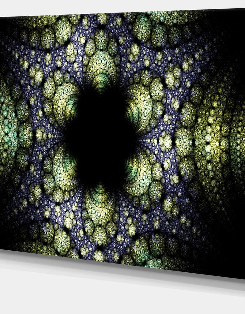 DesignQ Into The Center Of Fraction - Abstract Digital Art Canvas Print