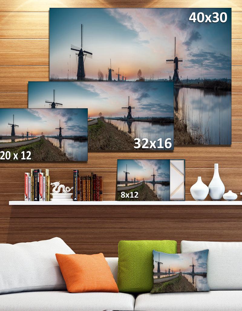 DesignQ Kinderijk Holland Panorama - Landscape Artwork Canvas