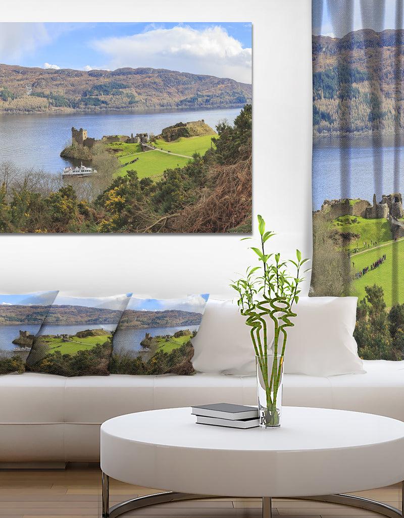 DesignQ Lago Ness and Urquhart Castle - Modern Landscpae Wall Art