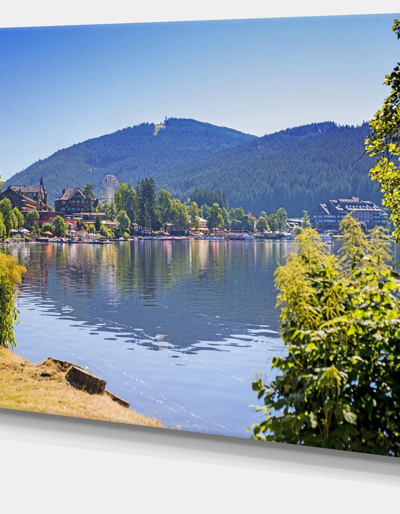 DesignQ Lake Titisee Black Forest Germany - Photo Canvas Print
