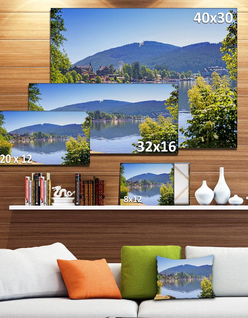 DesignQ Lake Titisee Black Forest Germany - Photo Canvas Print