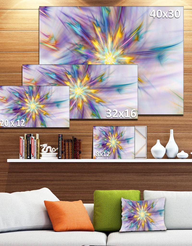 DesignQ Large Exotic Colorful Flower - Extra Large Floral Wall Art On Canvas
