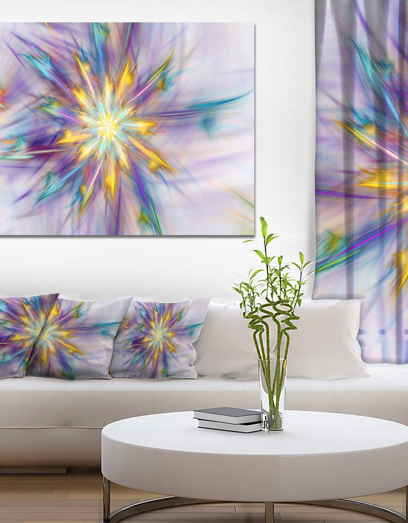 DesignQ Large Exotic Colorful Flower - Extra Large Floral Wall Art on Canvas