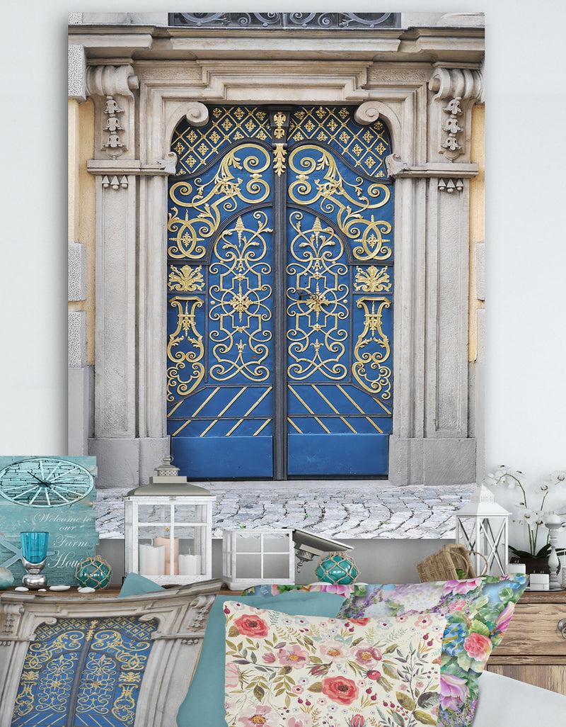 DesignQ Lavish Old-European Door Vintage - Vintage Canvas Artwork