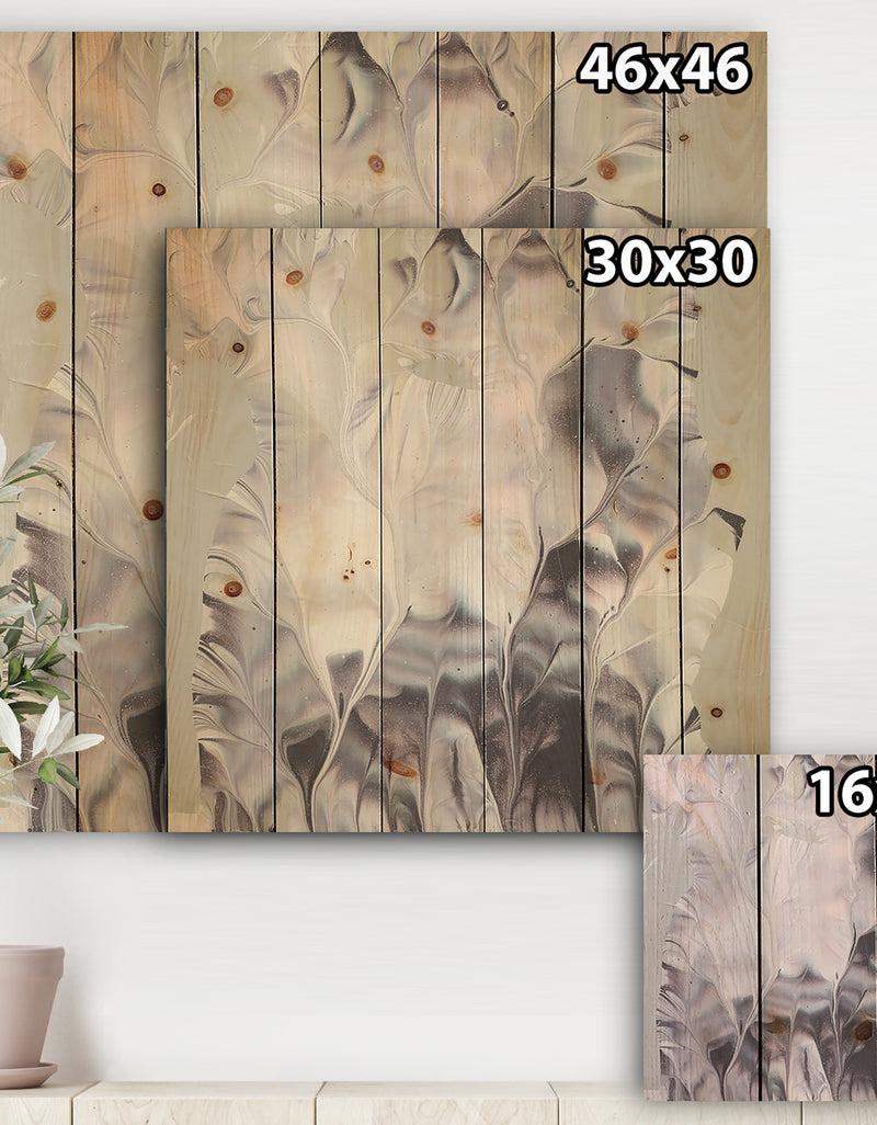 DesignQ Light And Shadow I - Modern Farmhouse Print On Natural Pine Wood