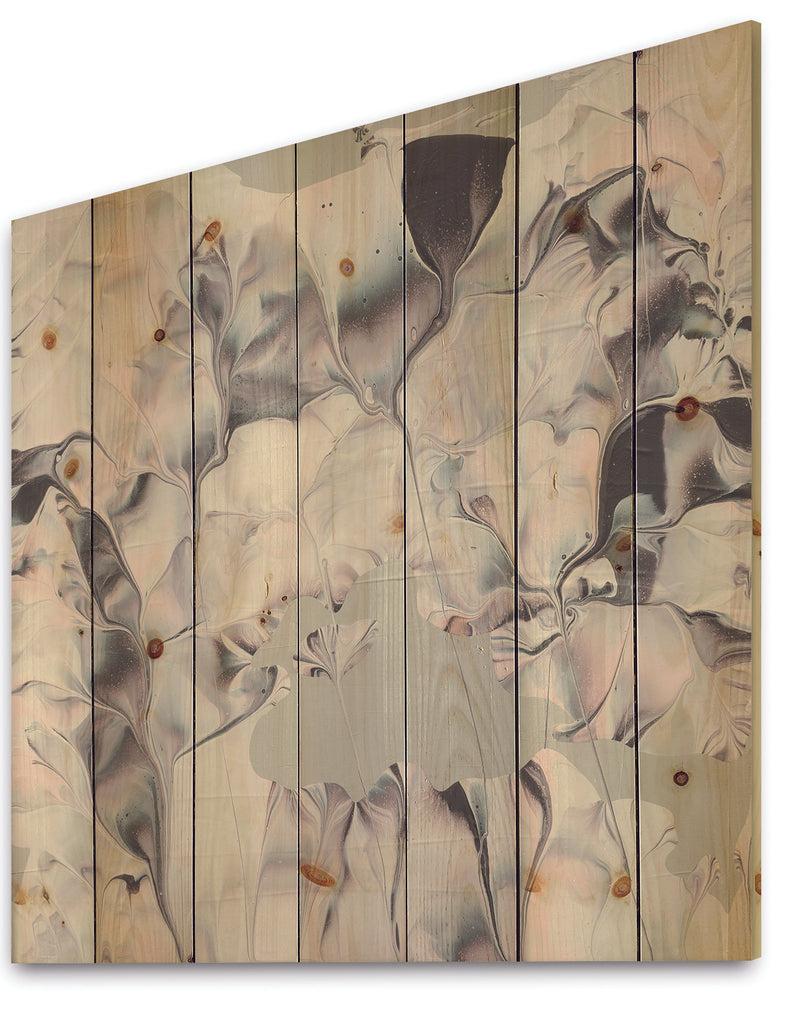 DesignQ Light And Shadow III - Modern Farmhouse Print On Natural Pine Wood