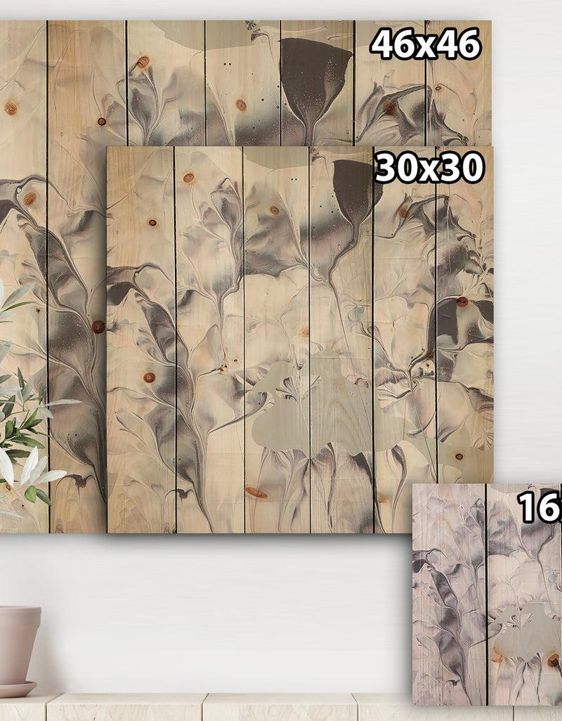 DesignQ Light And Shadow III - Modern Farmhouse Print On Natural Pine Wood