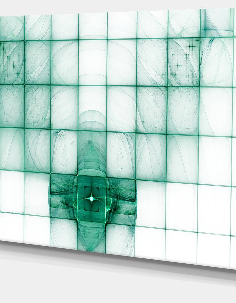 DesignQ Light Blue Bat On Radar Screen - Abstract Wall Art On Canvas