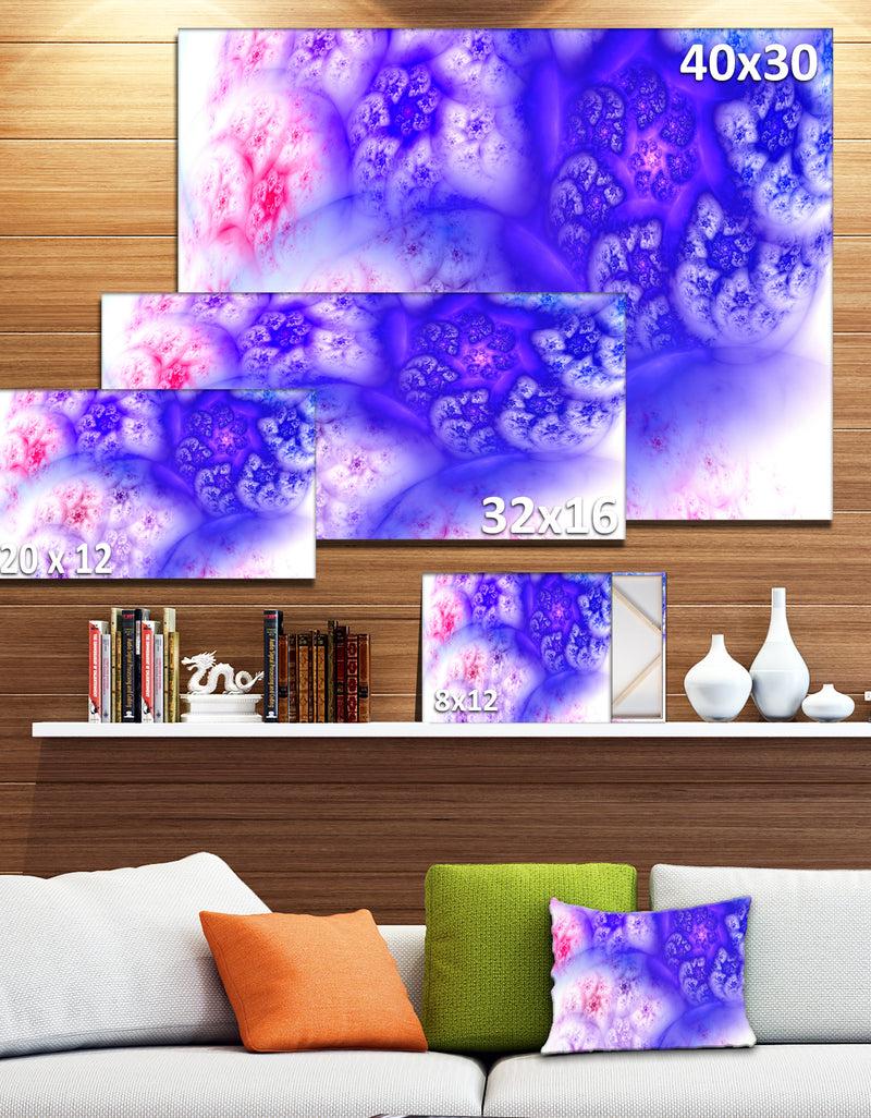 DesignQ Light Blue Magic Stormy Sky - Extra Large Abstract Canvas Art Print