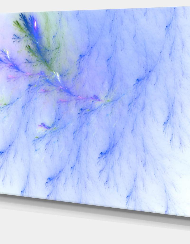 DesignQ Light Blue Veins Of Marble - Abstract Wall Art Canvas