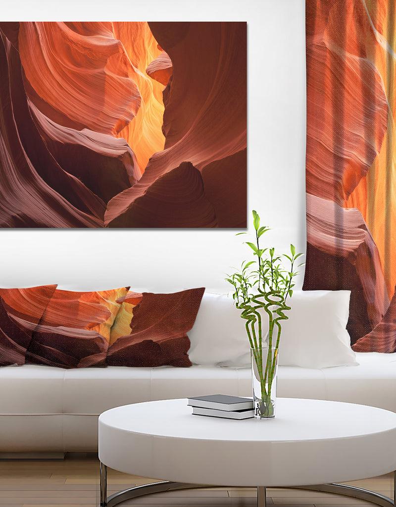 DesignQ Lower Antelope Slot Canyon - Canyon Photography on wrapped canvas