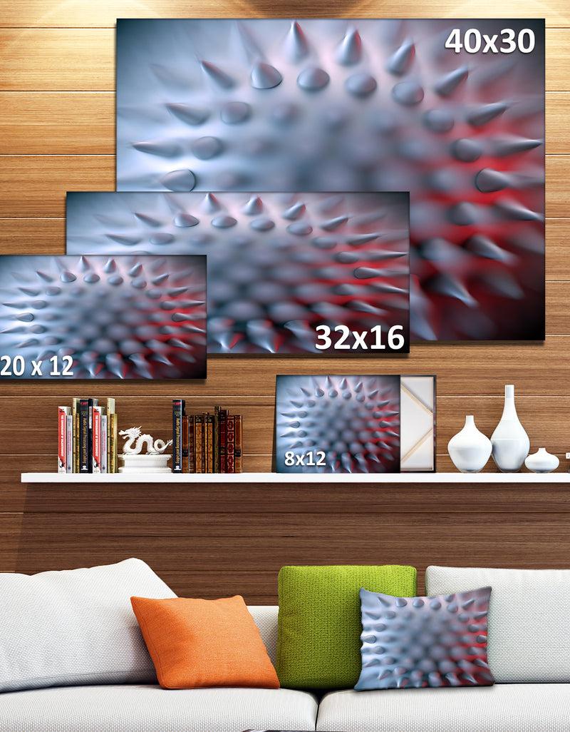 DesignQ Macro Prickly Texture Design - Abstract Canvas Wall Art