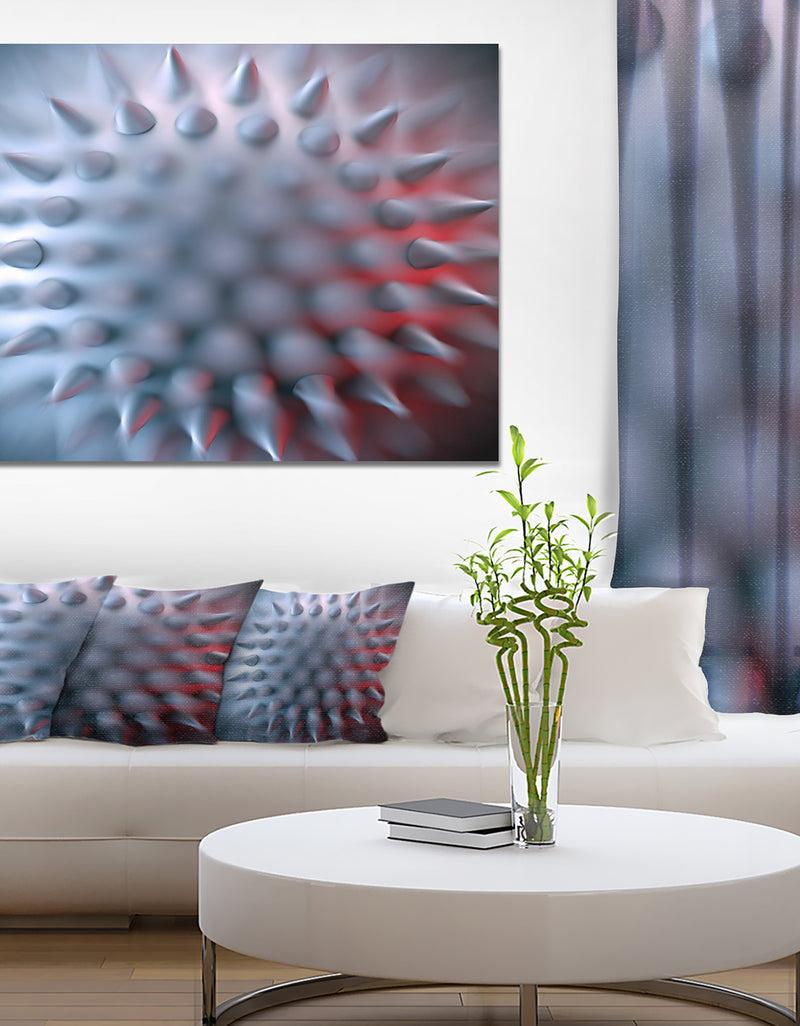 DesignQ Macro Prickly Texture Design - Abstract Canvas Wall Art