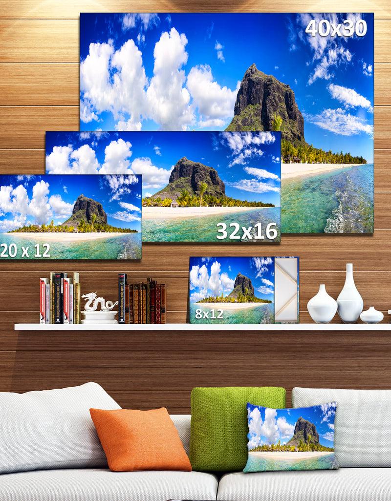 DesignQ Mauritius Beach Panorama Photography Canvas Print
