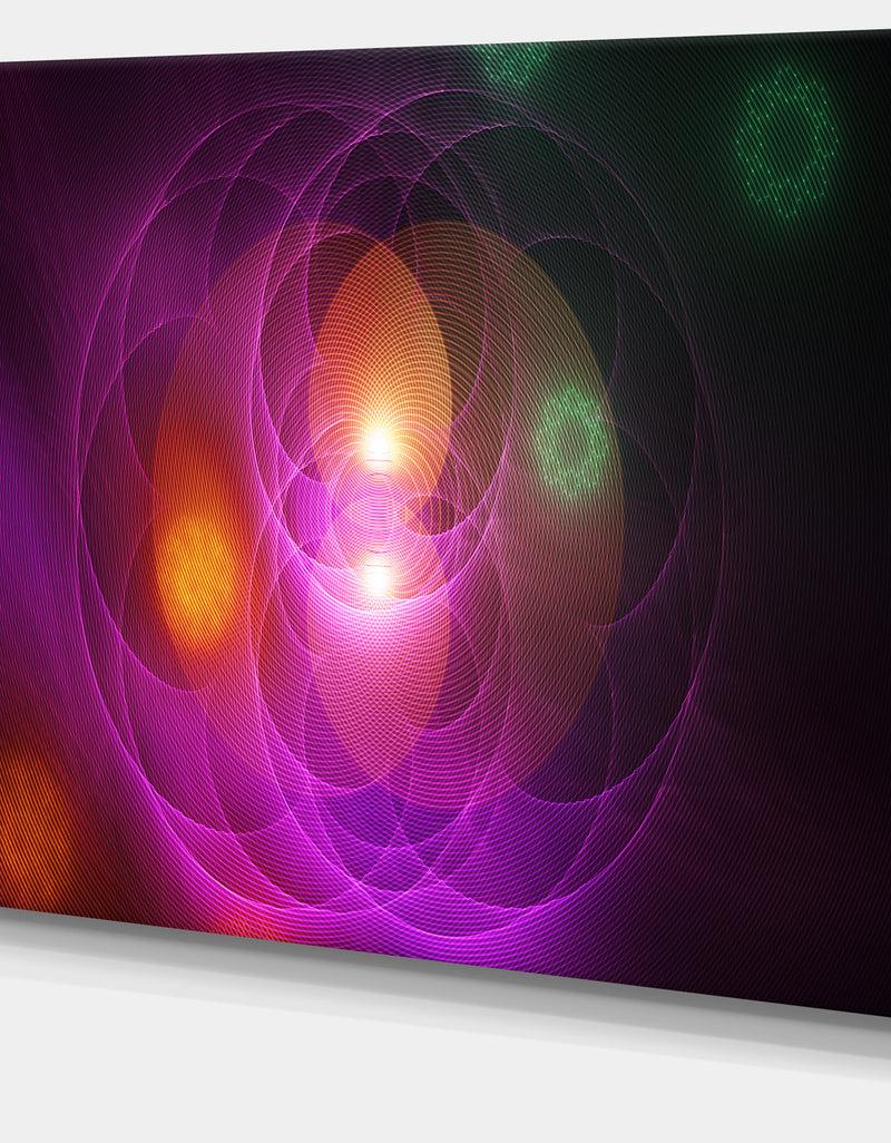 DesignQ Merge Colored Spheres. - Abstract Art Canvas Print