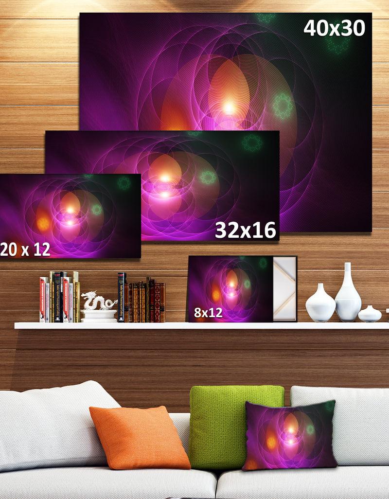 DesignQ Merge Colored Spheres. - Abstract Art Canvas Print