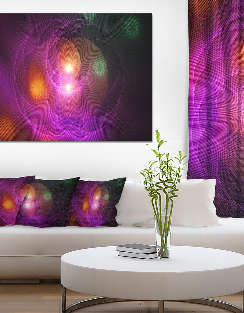 DesignQ Merge Colored Spheres. - Abstract Art Canvas Print