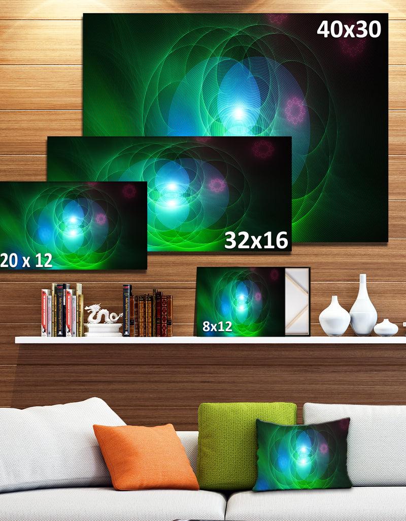 DesignQ Merge Colored Spheres. - Abstract Canvas Art Print