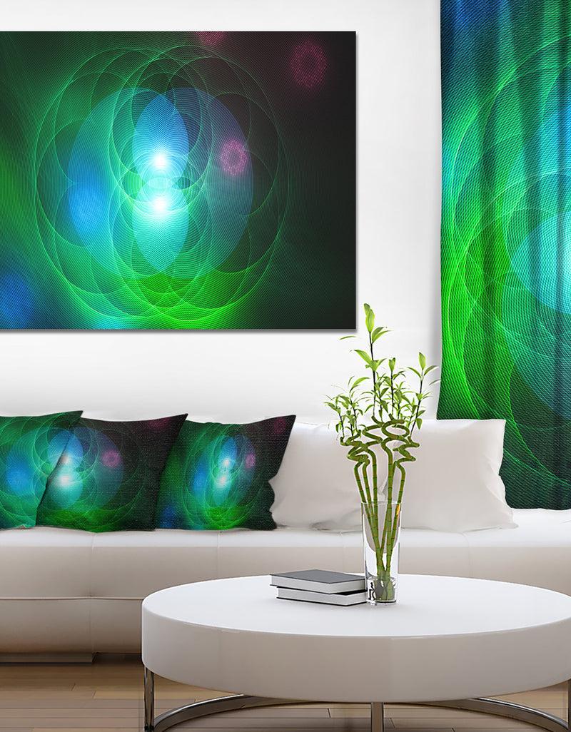 DesignQ Merge Colored Spheres. - Abstract Canvas Art Print