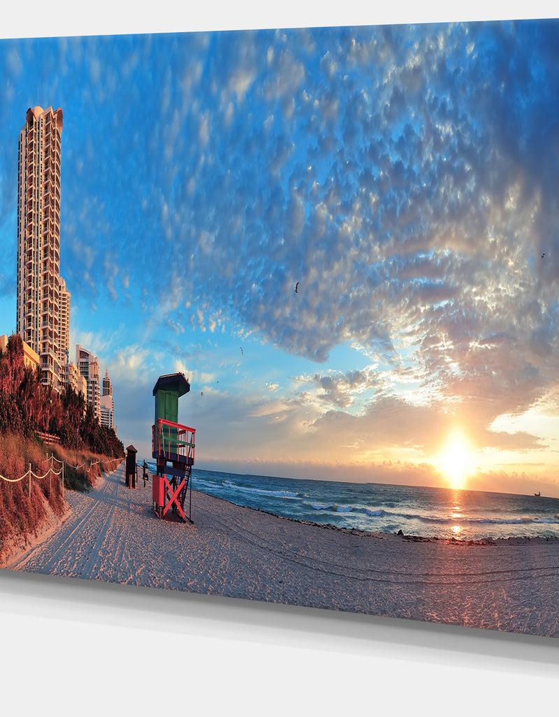DesignQ Miami South Beach - Photography Canvas Art Print