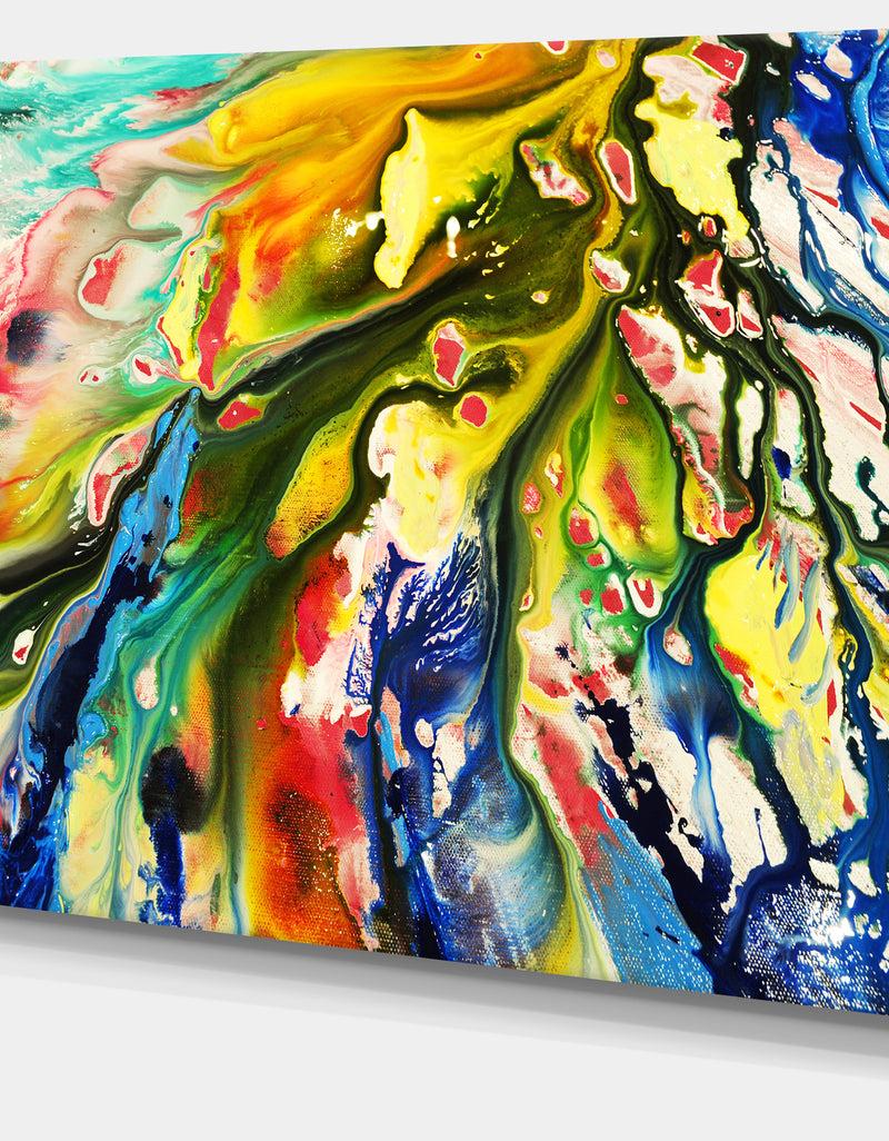 DesignQ Mixed Oil Color Texture - Abstract Canvas Art Print