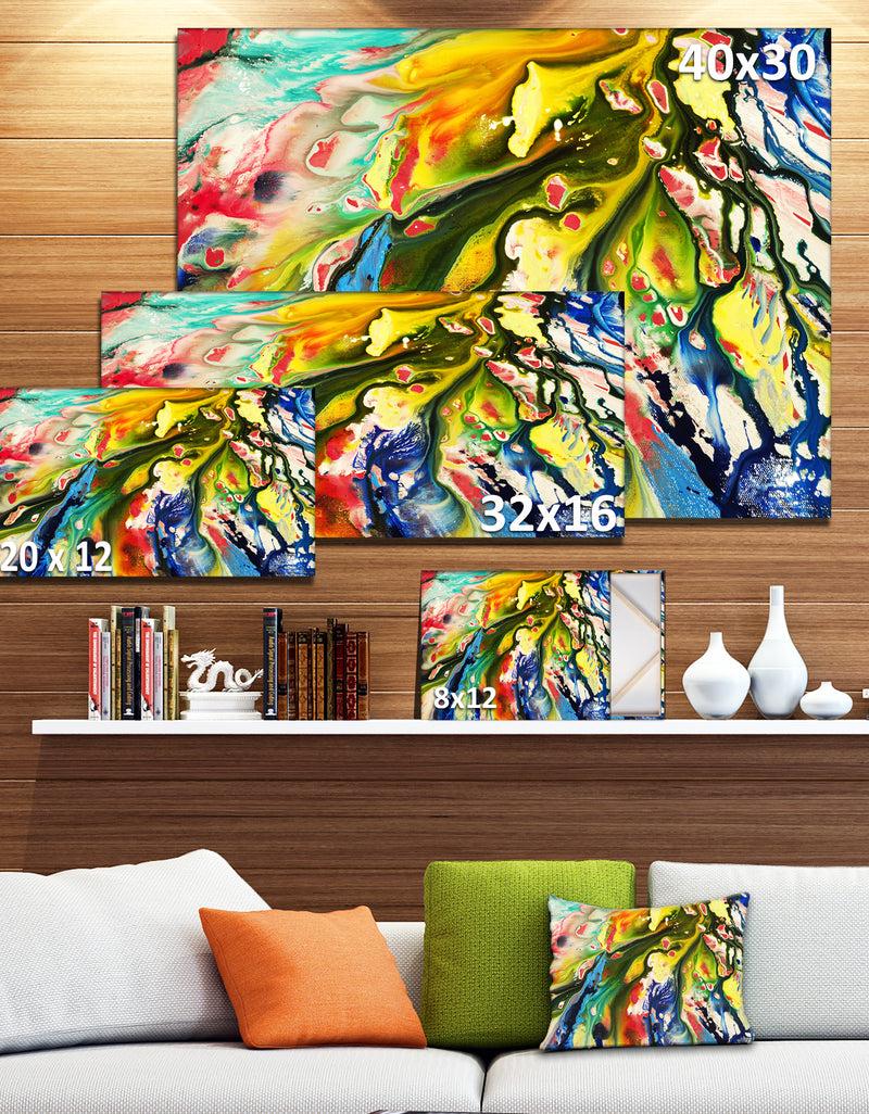 DesignQ Mixed Oil Color Texture - Abstract Canvas Art Print