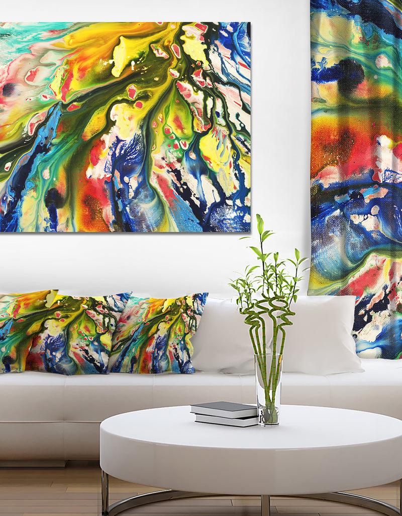 DesignQ Mixed Oil Color Texture - Abstract Canvas Art Print