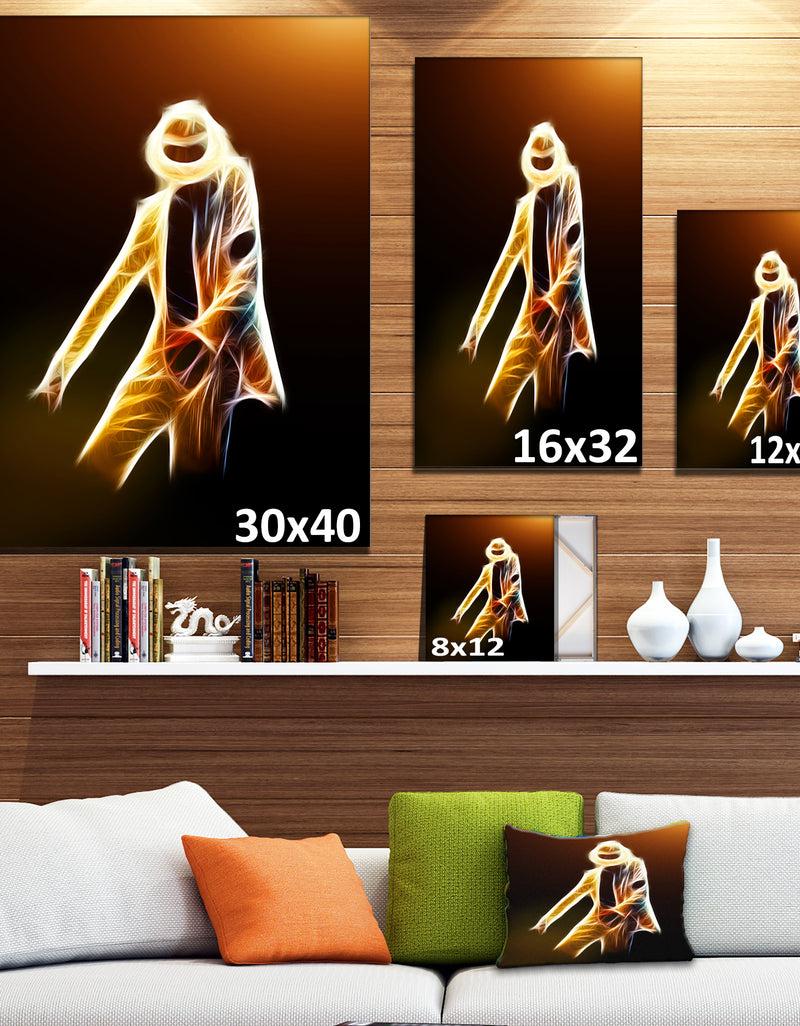 DesignQ Moonwalker In Dance Style - Modern Portrait Canvas Art