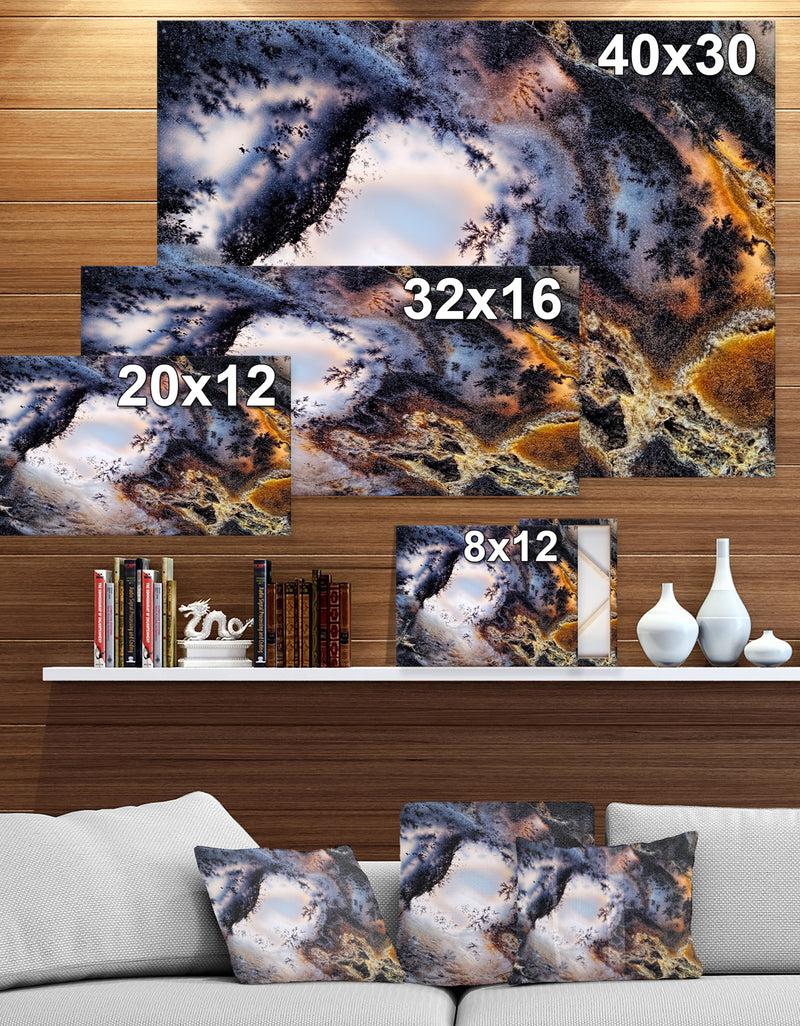 DesignQ Moss Agate - Stone Photographic On Wrapped Canvas