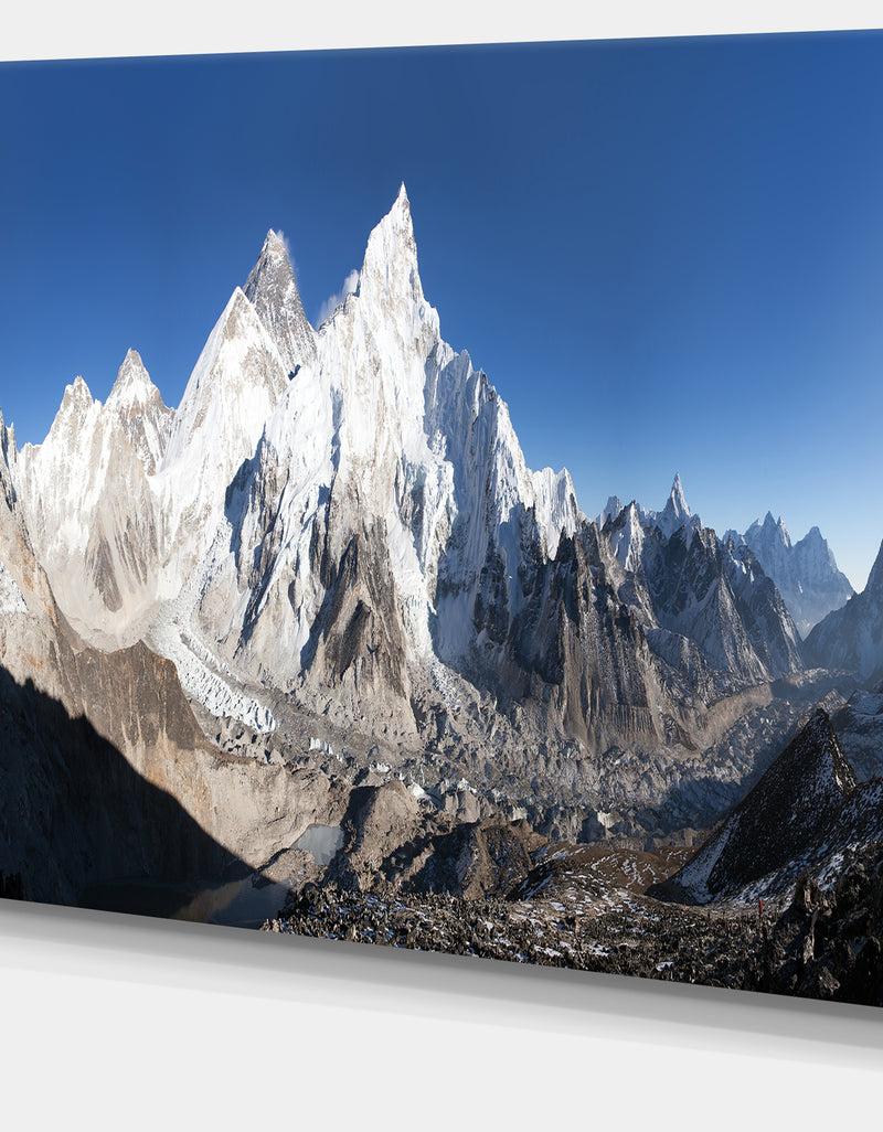 DesignQ Mount Everest Glacier Panorama - Landscape Print Wall Artwork