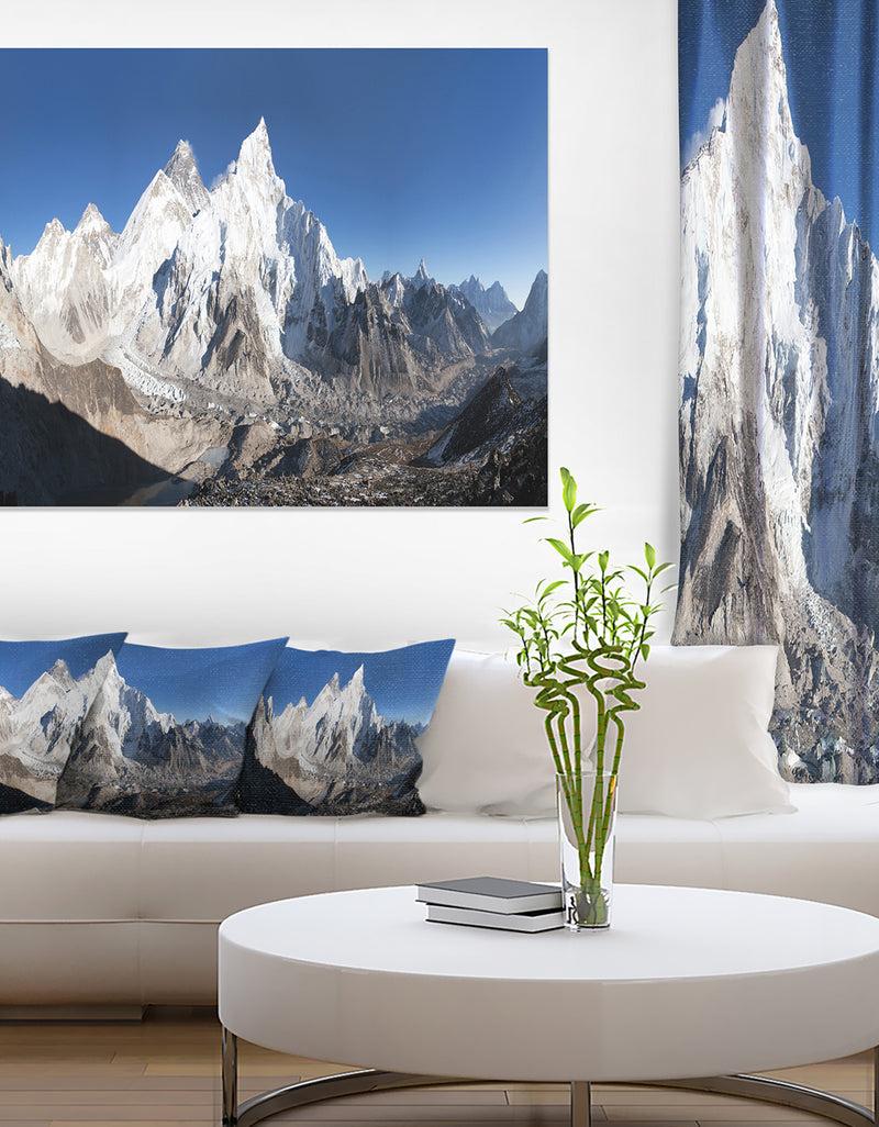 DesignQ Mount Everest Glacier Panorama - Landscape Print Wall Artwork