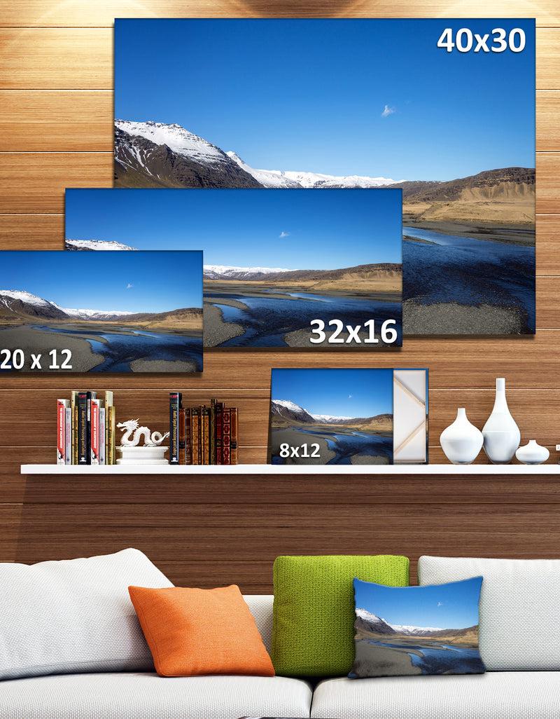 DesignQ Mountains And Lakes Iceland - Landscape Wall Artwork