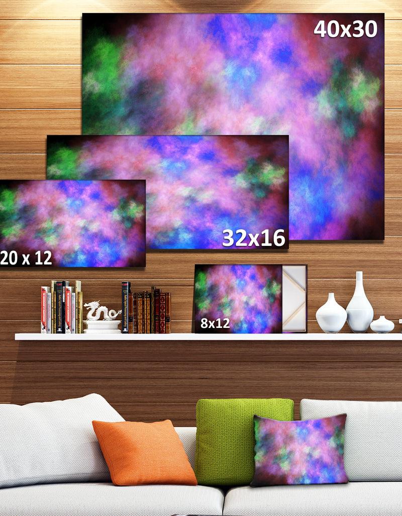 DesignQ Multi-Color Bright Sky With Stars'Extra Large Abstract Canvas Art Print