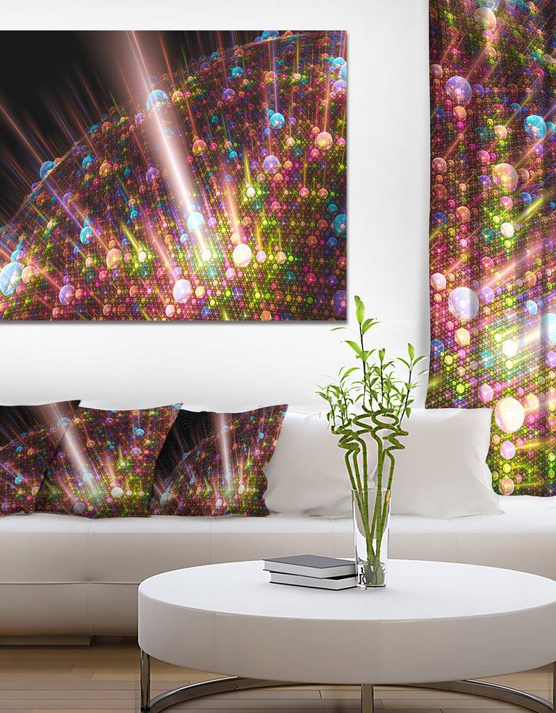 DesignQ Multi-Color Solar Bubbles Planet - Extra Large Abstract Canvas Art Print