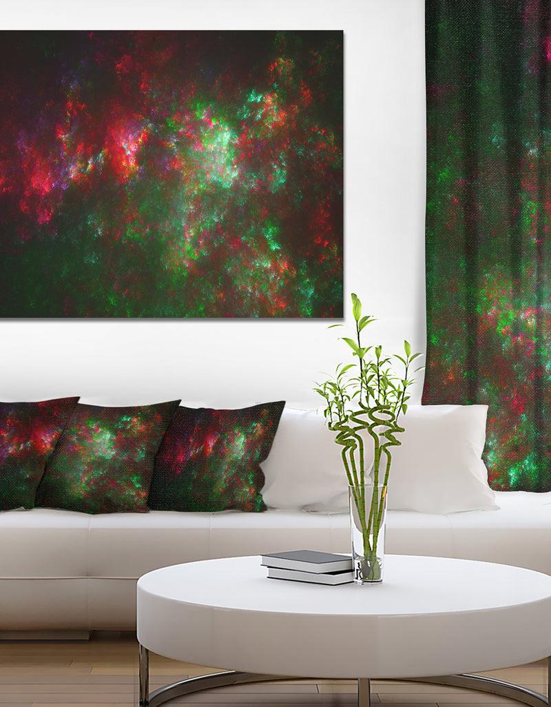 DesignQ Multi-Color Starry Fractal Sky - Abstract Artwork on Canvas