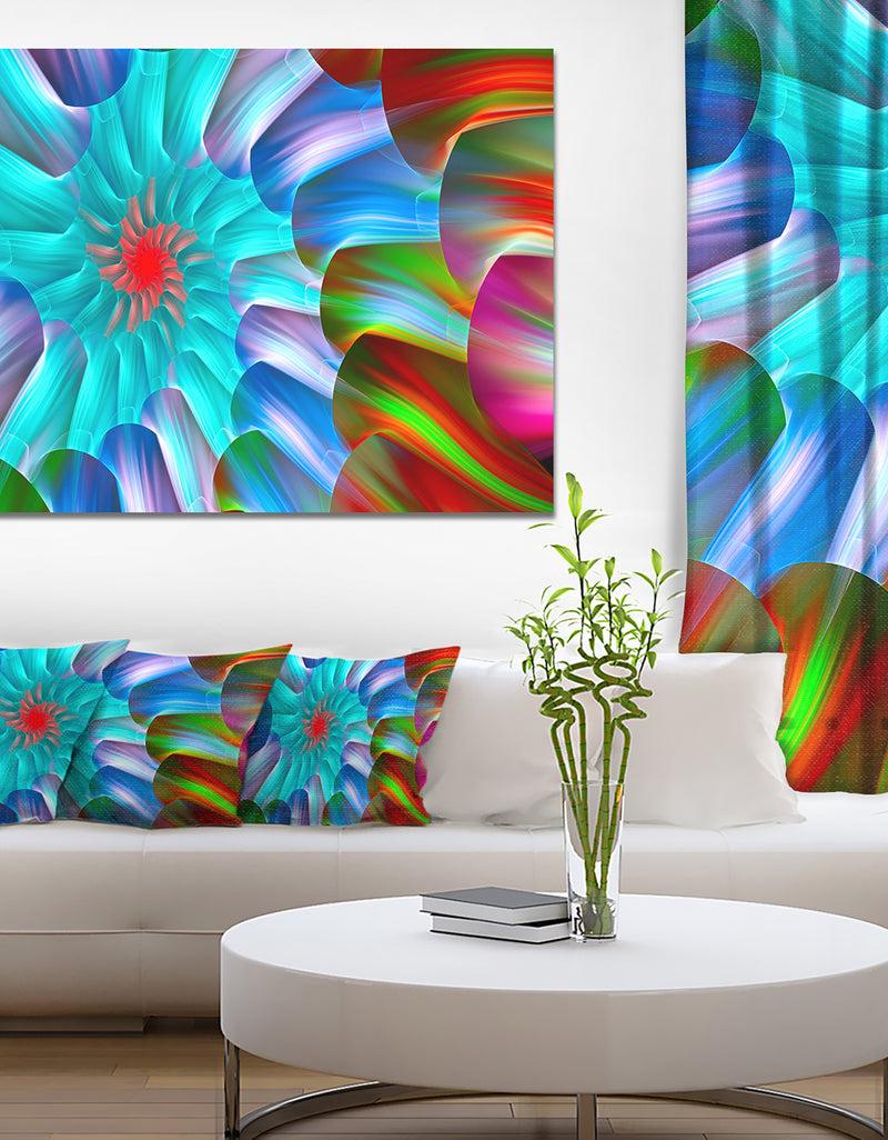 DesignQ Multi-Layered Fractal Spirals - Extra Large Abstract Canvas Art Print