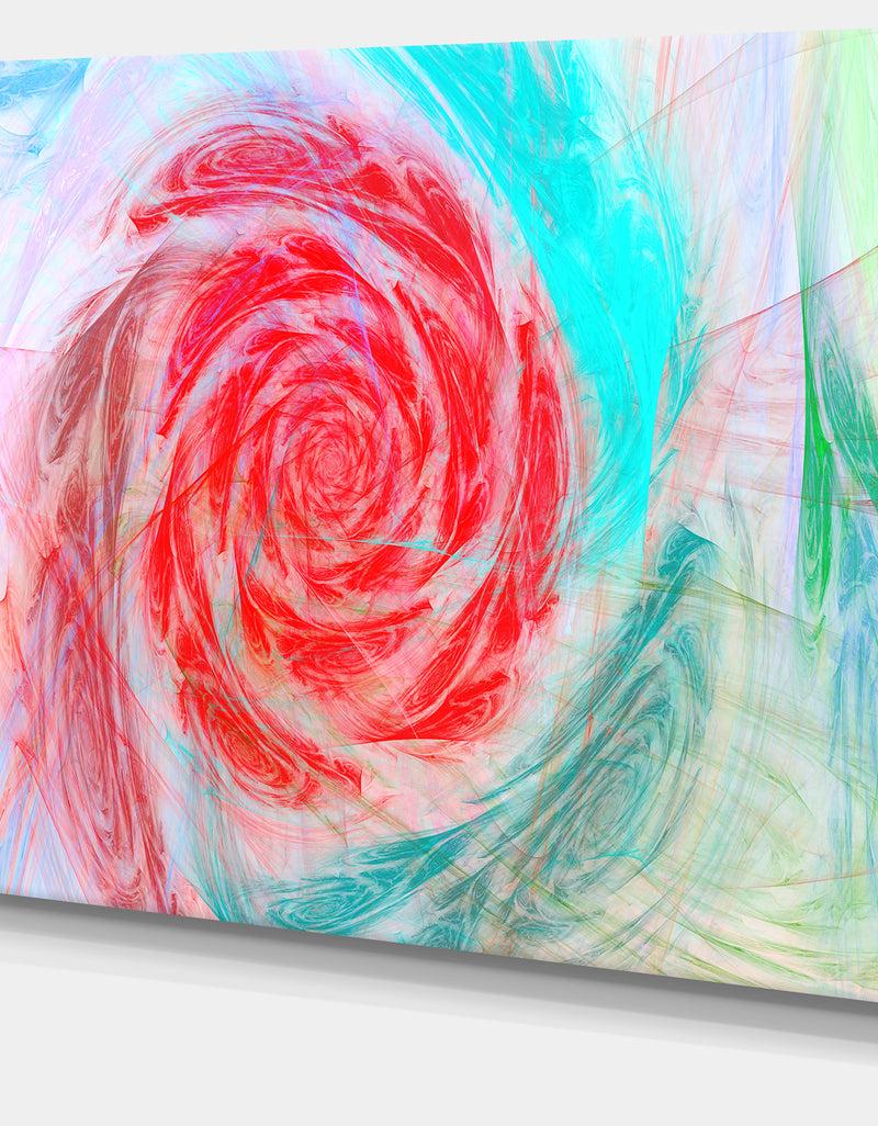DesignQ Mysterious Abstract Rose - Modern Floral Large Canvas Art