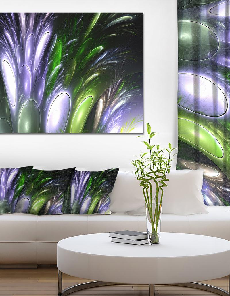 DesignQ Mysterious Psychedelic Flower'Extra Large Abstract Canvas Art Print