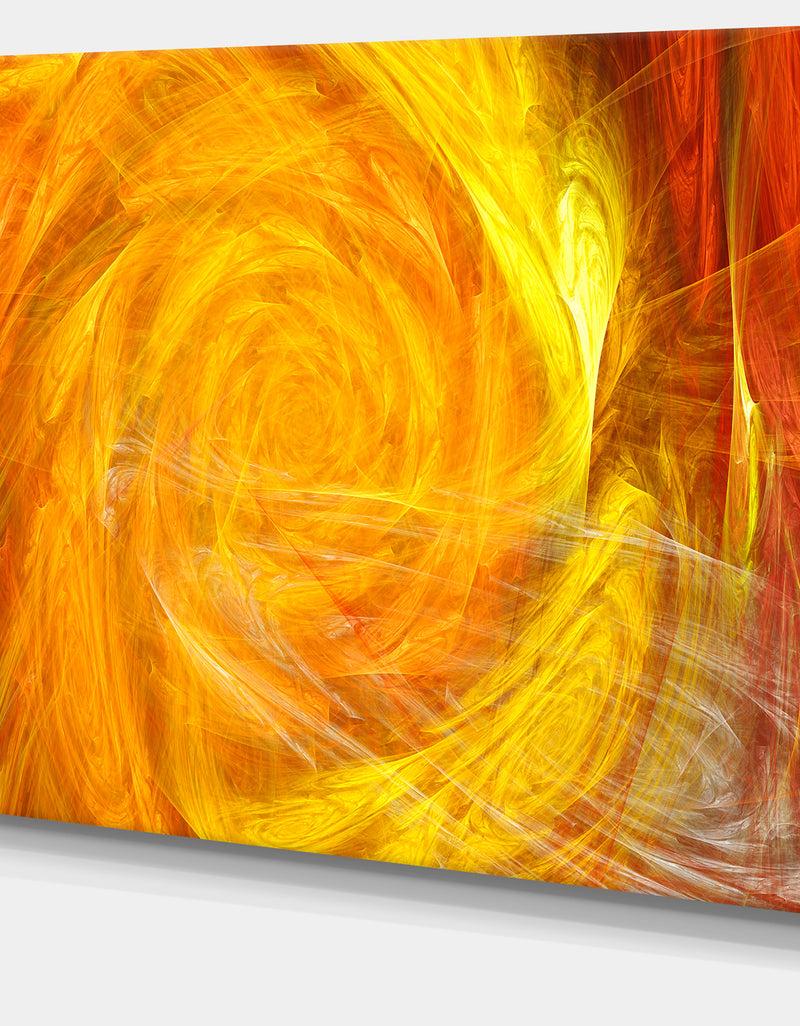 DesignQ Mystic Abstract Fractal Rose - Abstract Wall Art Canvas