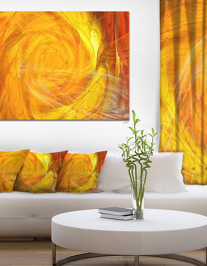 DesignQ Mystic Abstract Fractal Rose - Abstract Wall Art Canvas