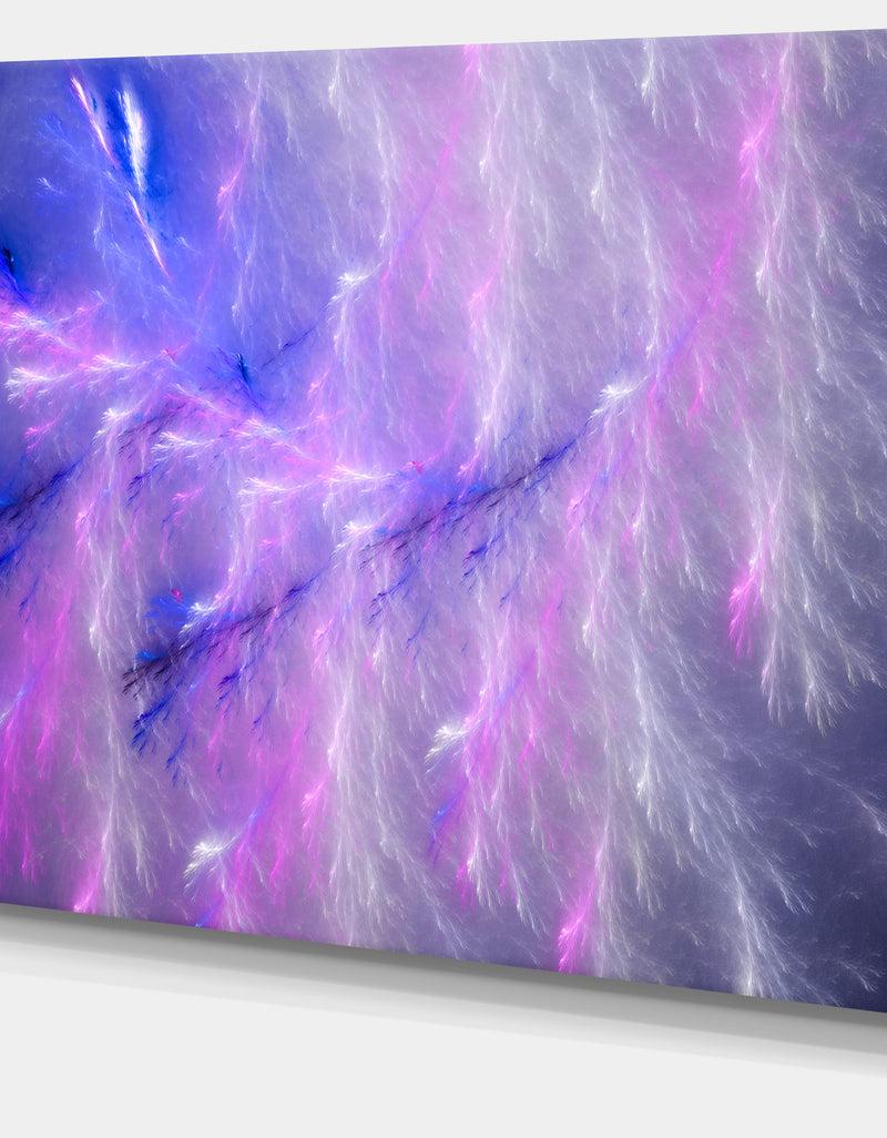 DesignQ Mystic Blue Thunder Sky - Abstract Wall Art On Canvas