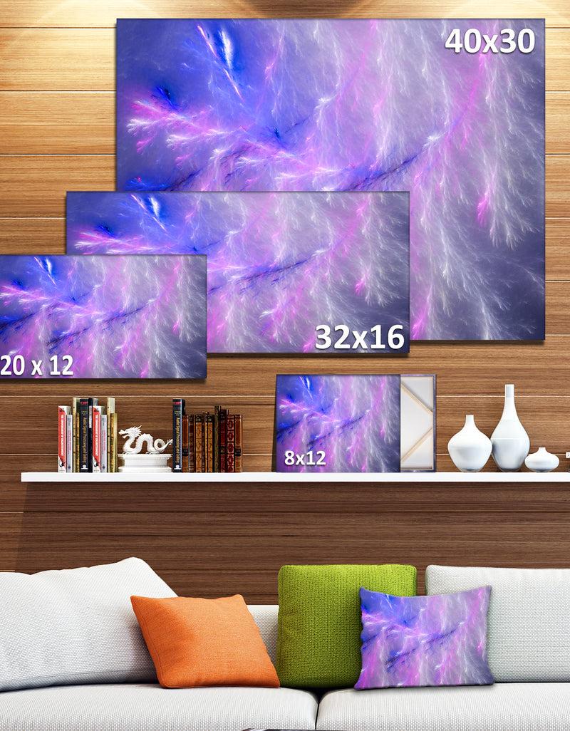 DesignQ Mystic Blue Thunder Sky - Abstract Wall Art On Canvas